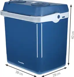 Travellife TL26 19 liter thermo-elektrische koelbox - Blue