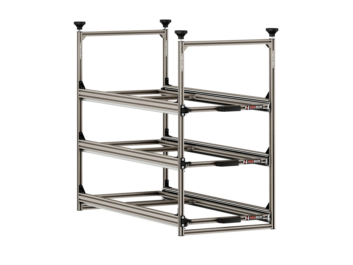 Nova Racks Serie M 3 Levels schuifopbergsysteem - 40x90x112 cm