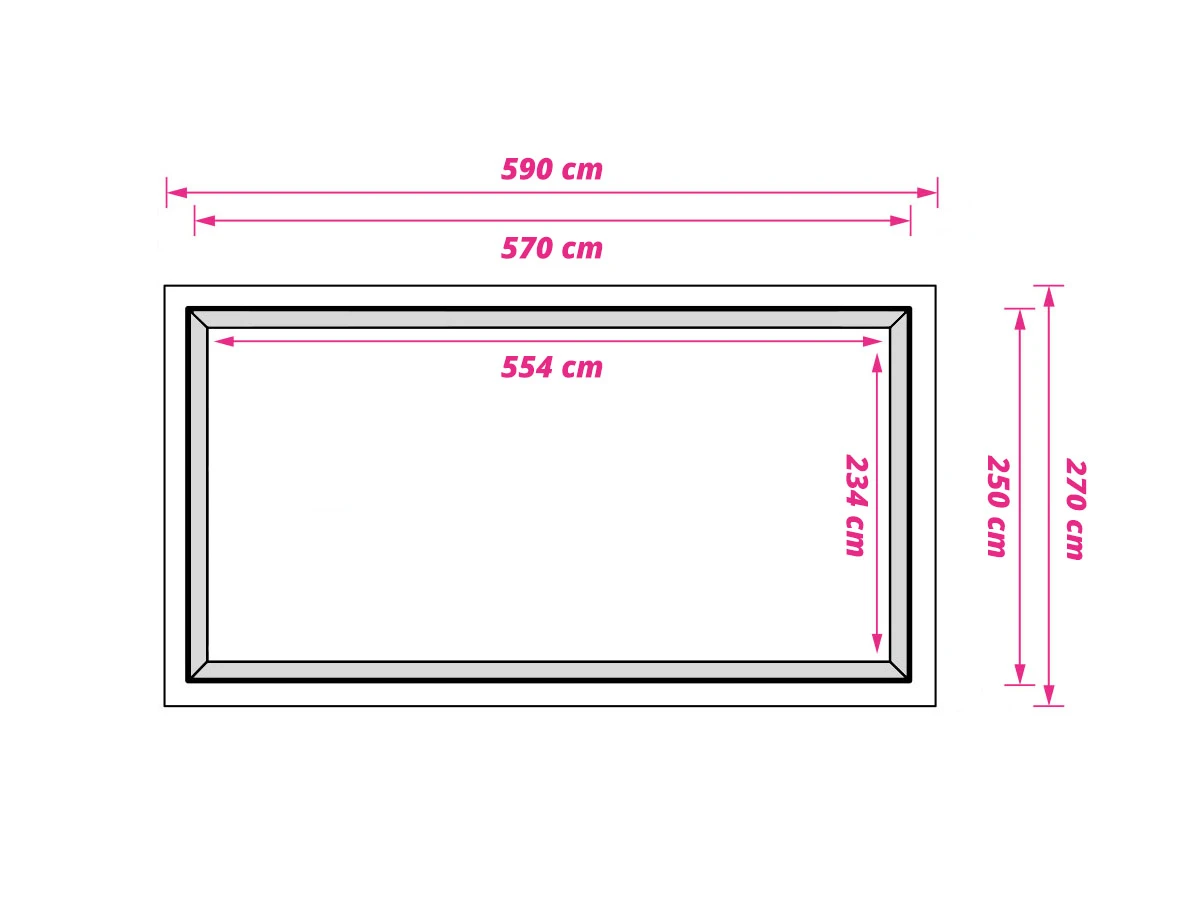 Obelink Air grondzeil 270 x 590 cm