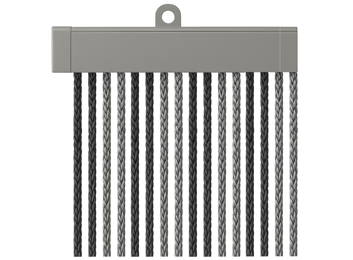Arisol koordgordijn 190 x 60 - anthracite/grey