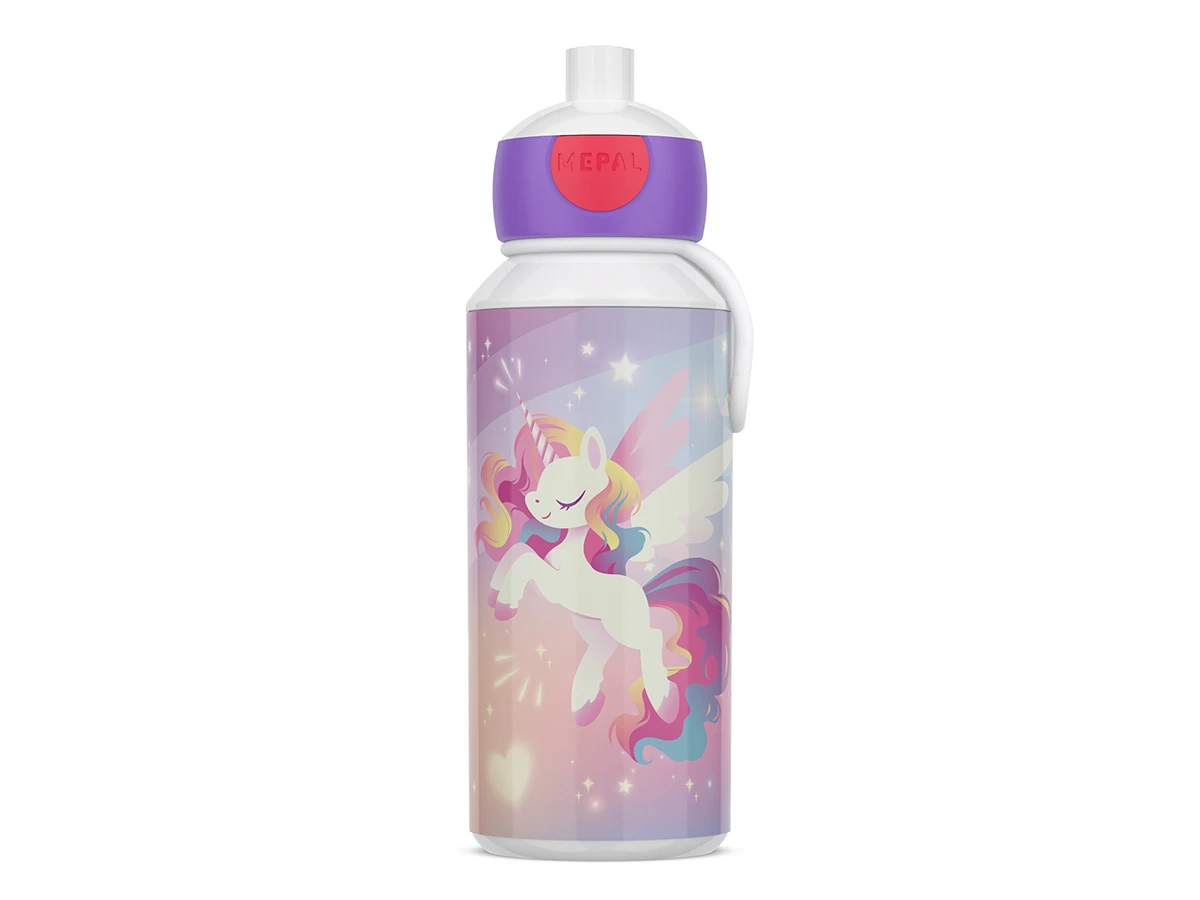 Mepal Campus Pop-up 400 ml drinkfles - Unicorn Glow
