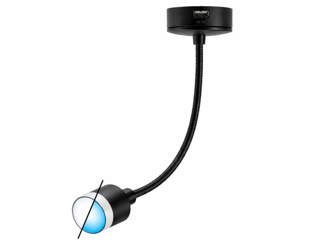 BBA Black Swan met USB-A laadpoort flexibele opbouwspot