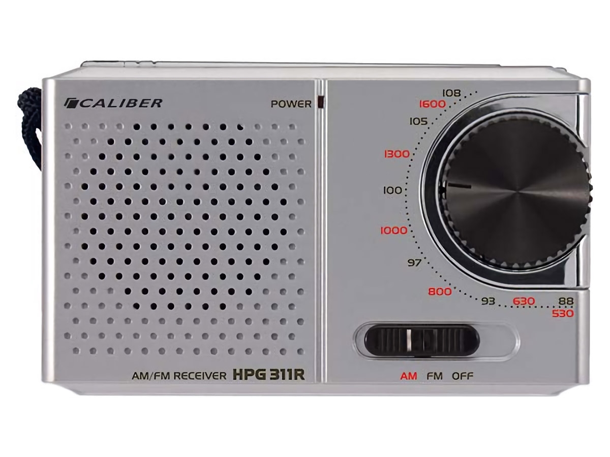Caliber HPG311R portable FM radio
