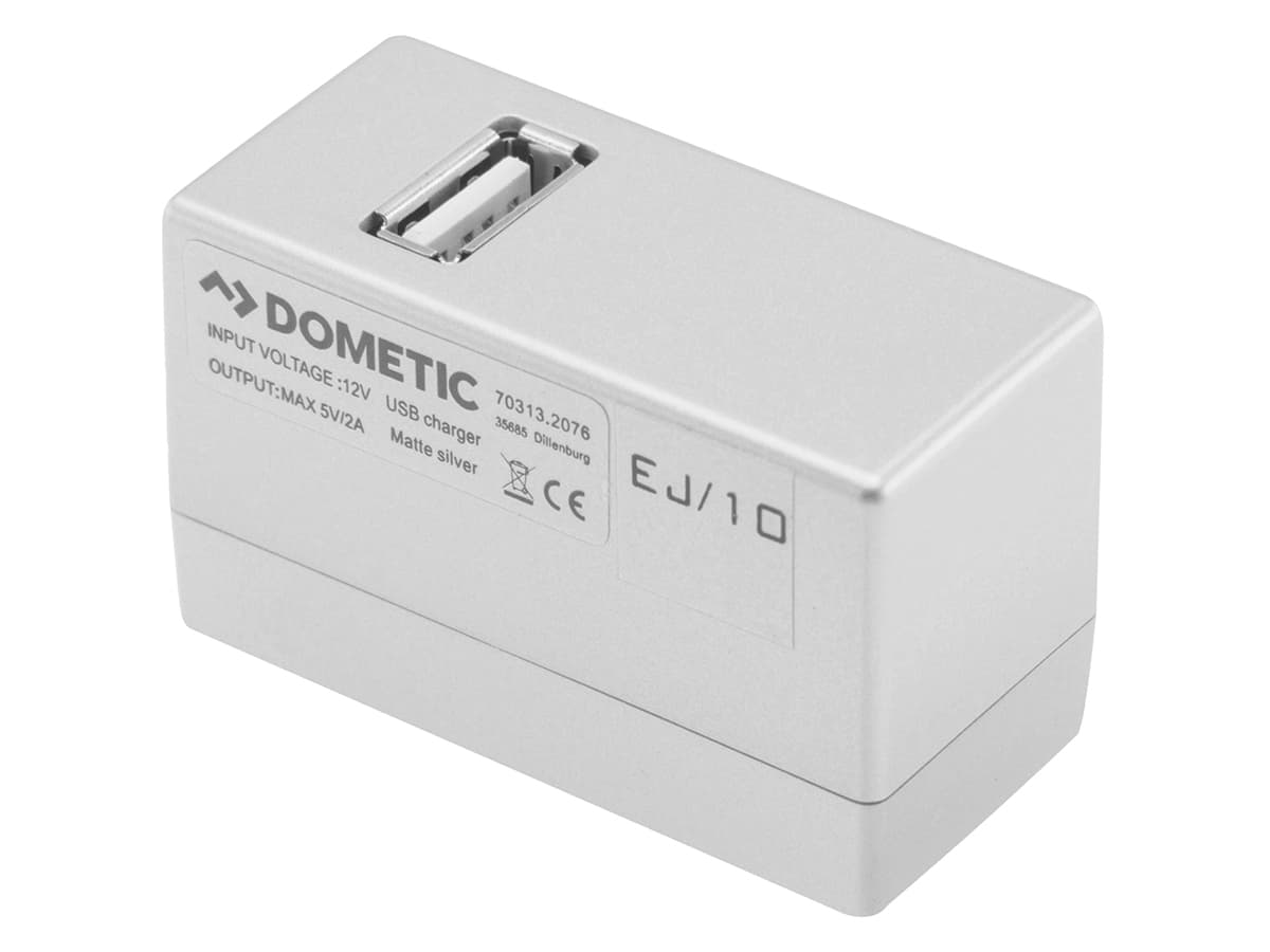 BBA Dometic USB-A oplaadadapter voor rail - silver