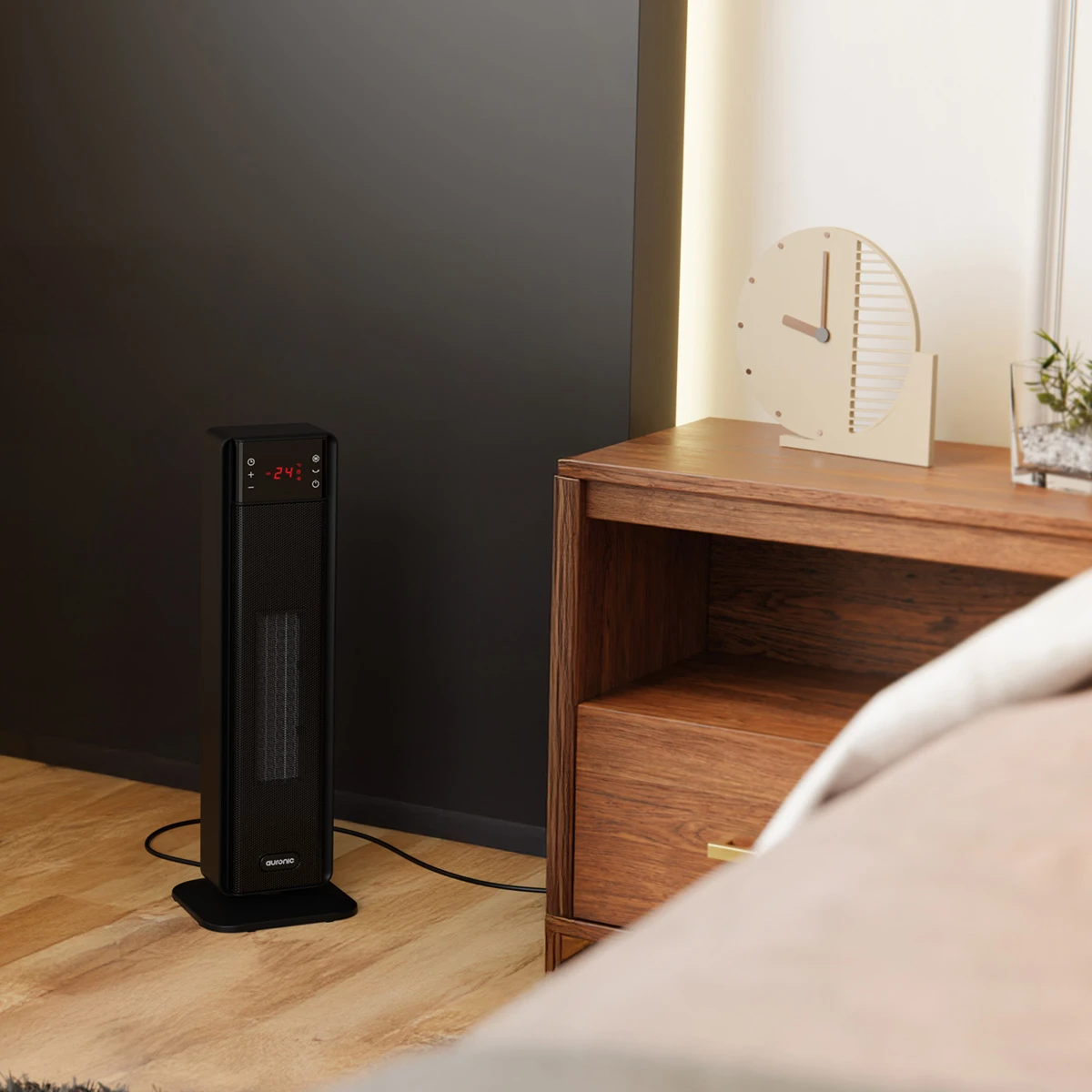 Auronic 2000 watt elektrische torenkachel - Black