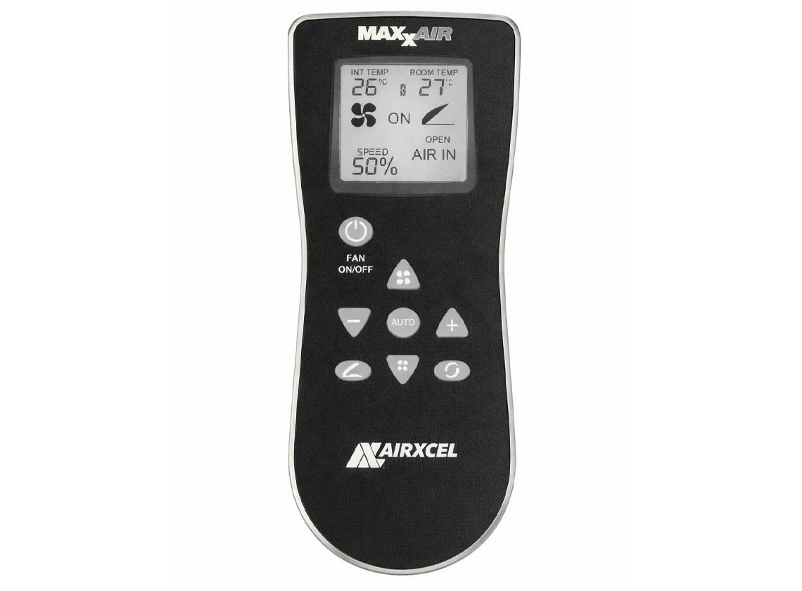 Maxxfan Deluxe 40 x 40 dakluik met ventilator - smoke