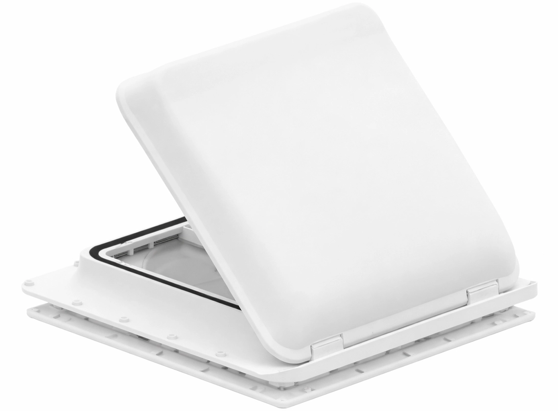 Fiamma Turbo Vent 40 x 40 dakluik met ventilator - white