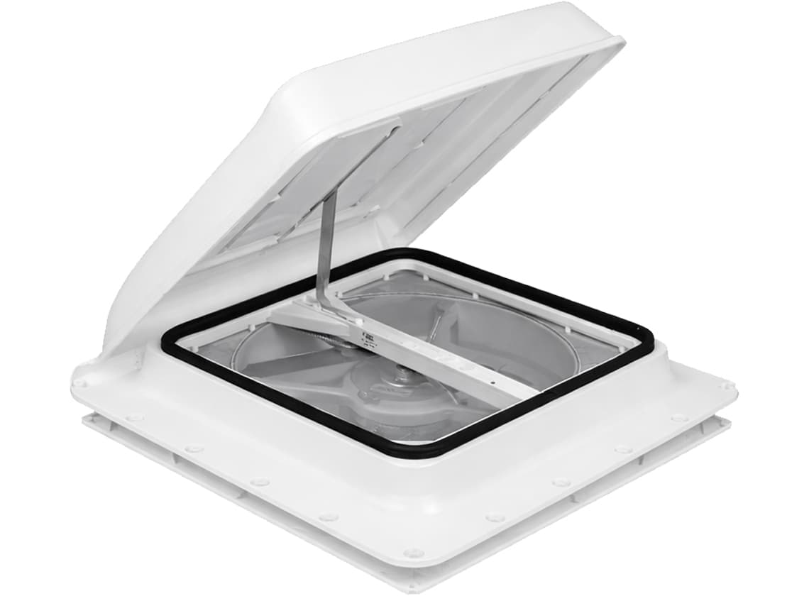 Fiamma Turbo Vent Premium 40 x 40 dakluik met ventilator - white