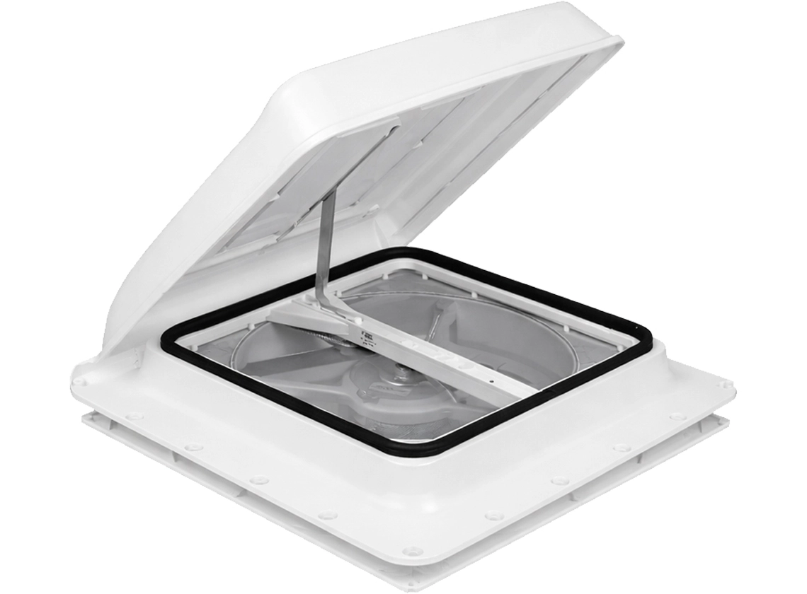 Fiamma Turbo Vent 40 x 40 dakluik met ventilator - white