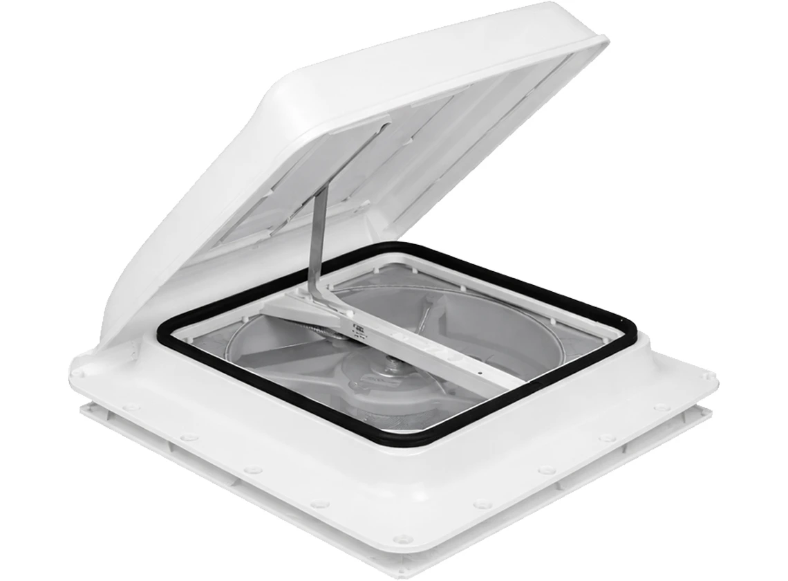 Fiamma Turbo Vent 40 x 40 dakluik met ventilator - white