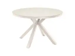Lesli Living Davos Ø 118 cm tuintafel - Crema