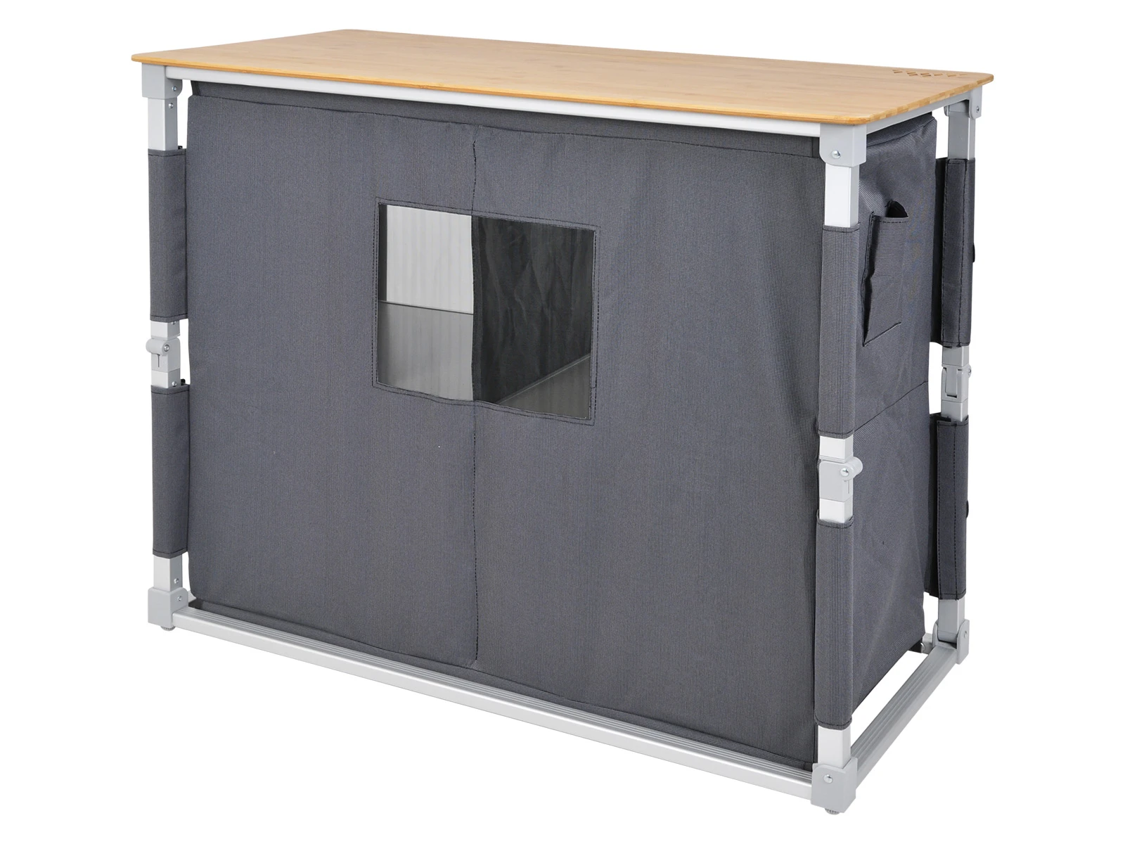 Obelink Ravenna Bamboo Quick campingkast - Grey