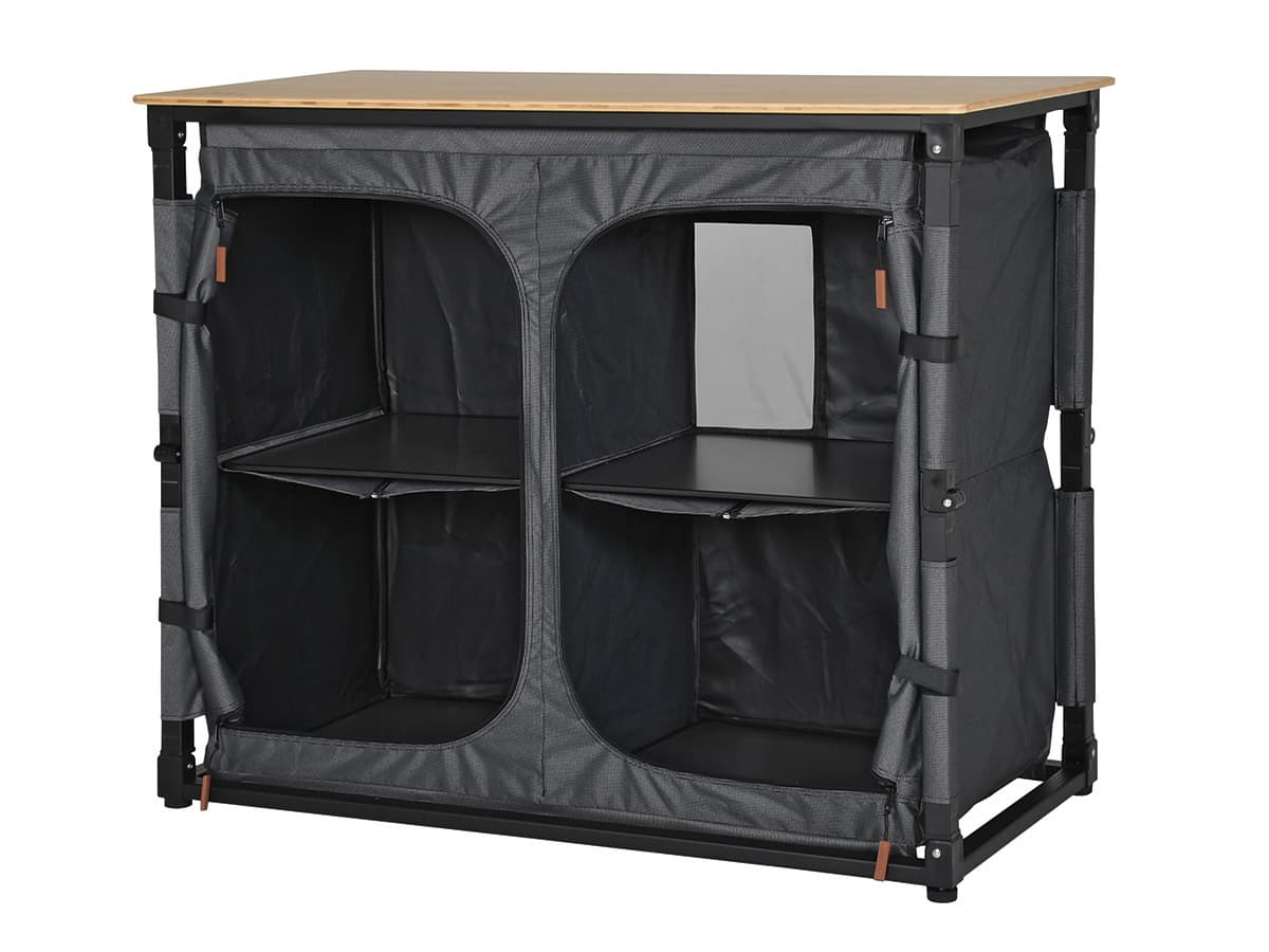 Obelink Ravenna Bamboo Quick campingkast - Black