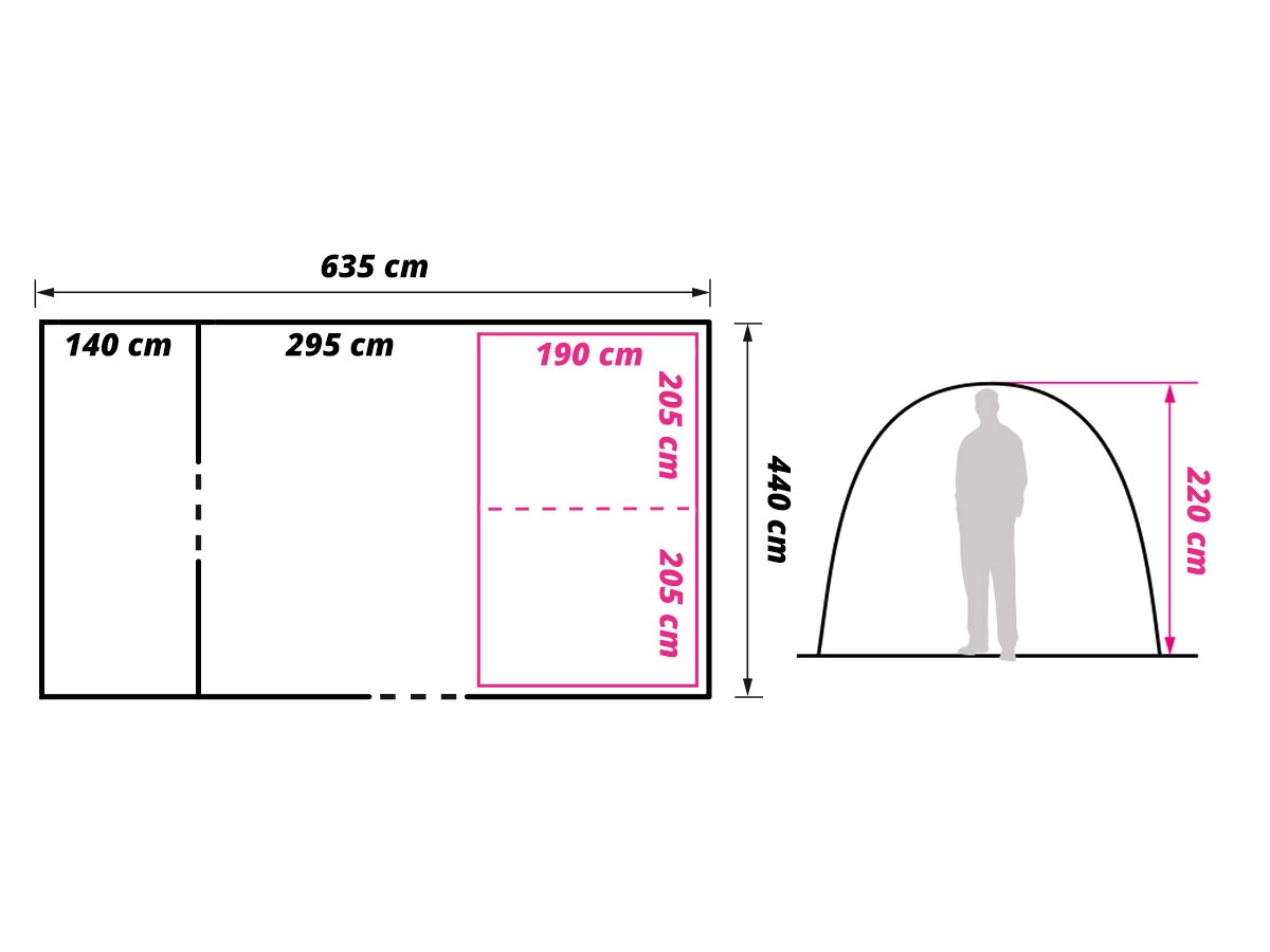 Obelink Dallas 6 XL tunneltent