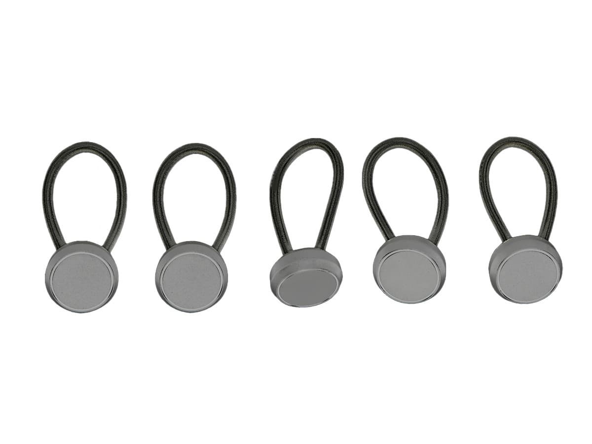 Obelink set korte elastieken met platte knop - 9 cm