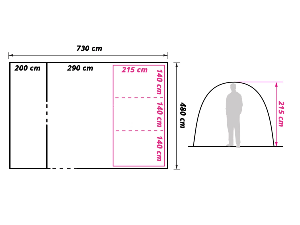 Obelink Familia 6 TC tunneltent - 2025