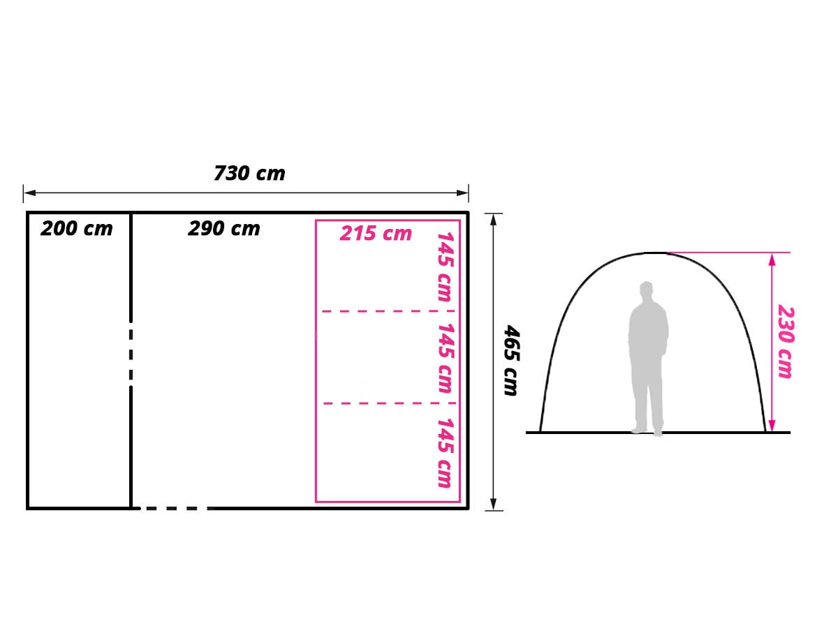 Obelink Hudson 6 TC Easy Air tunneltent
