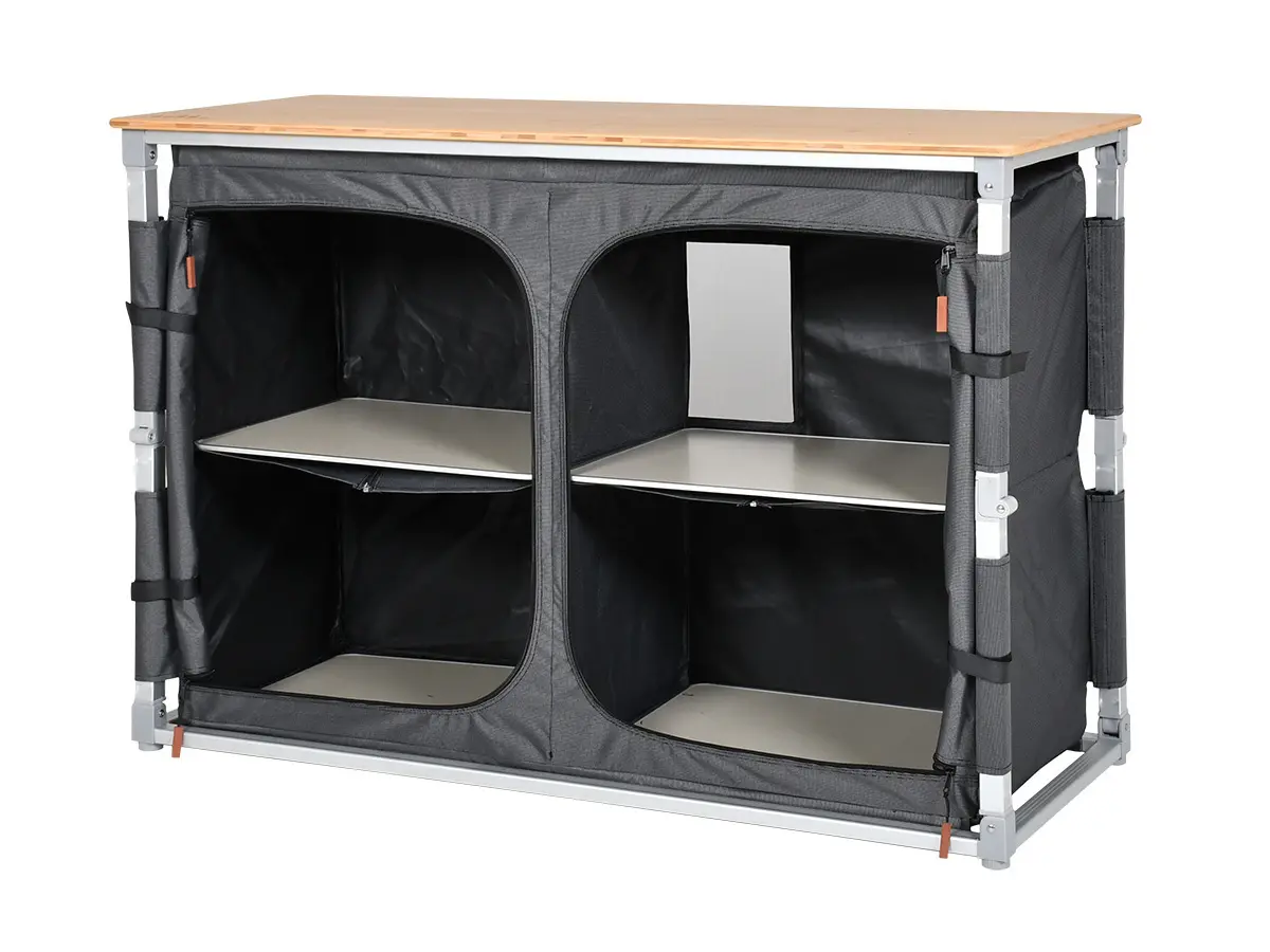 Obelink Ravenna Bamboo XL Quick campingkast - Grey
