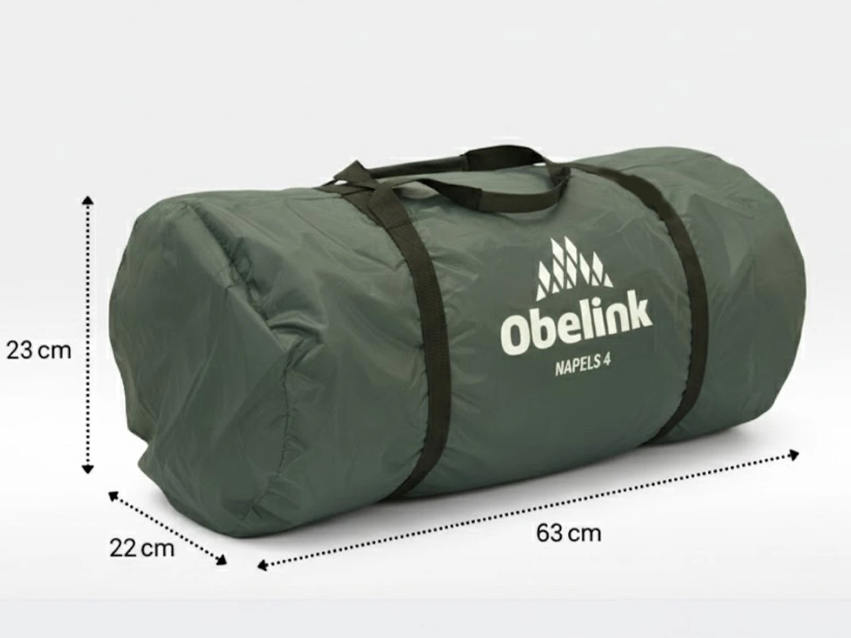 Obelink Napels 4 Poly Vis-à-Vis tunneltent