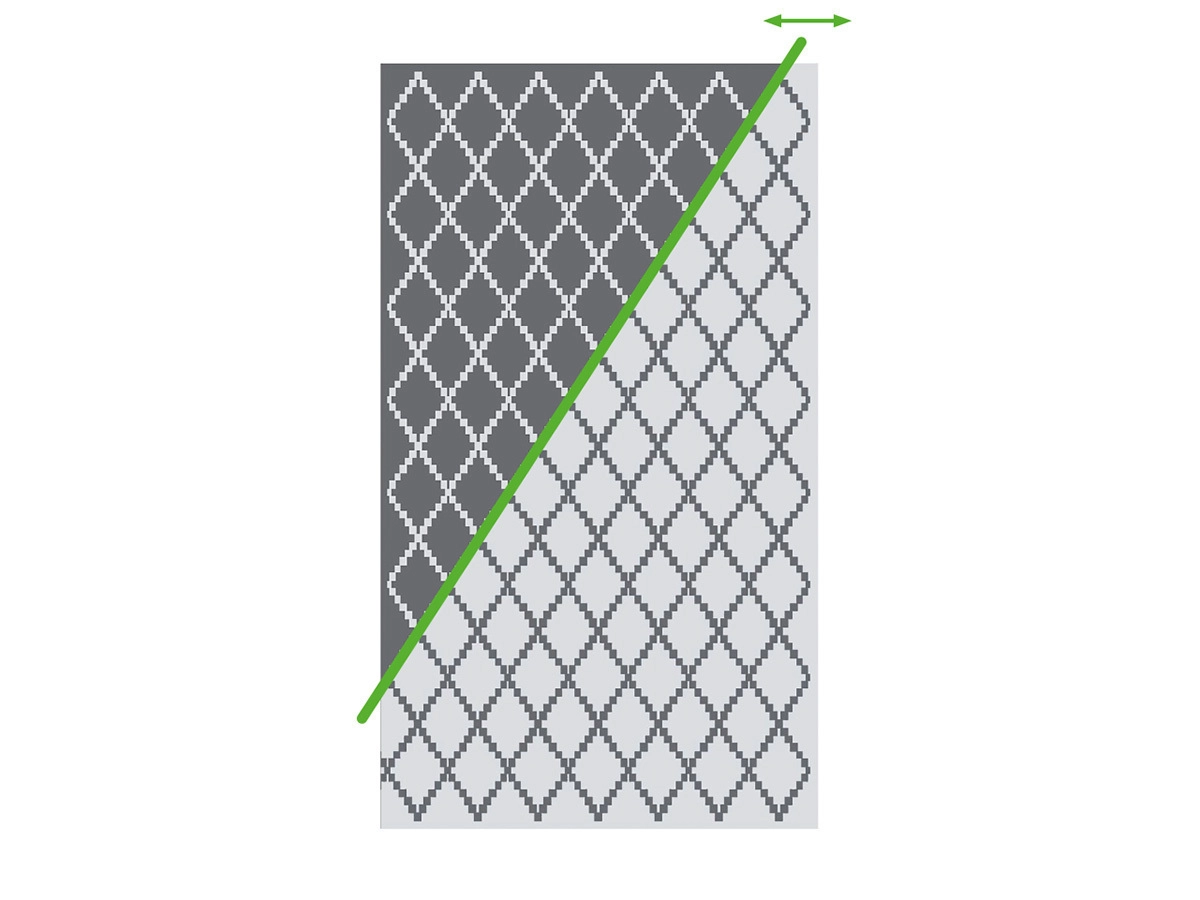 Obelink Patio Mat Diamond 440 x 250 cm tenttapijt