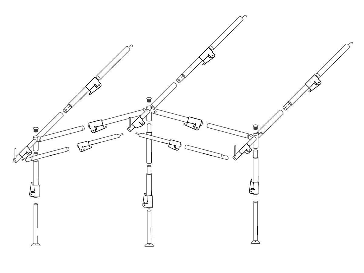 Obelink SwiftLock voortentframe staal 25 mm maat 2 - 7