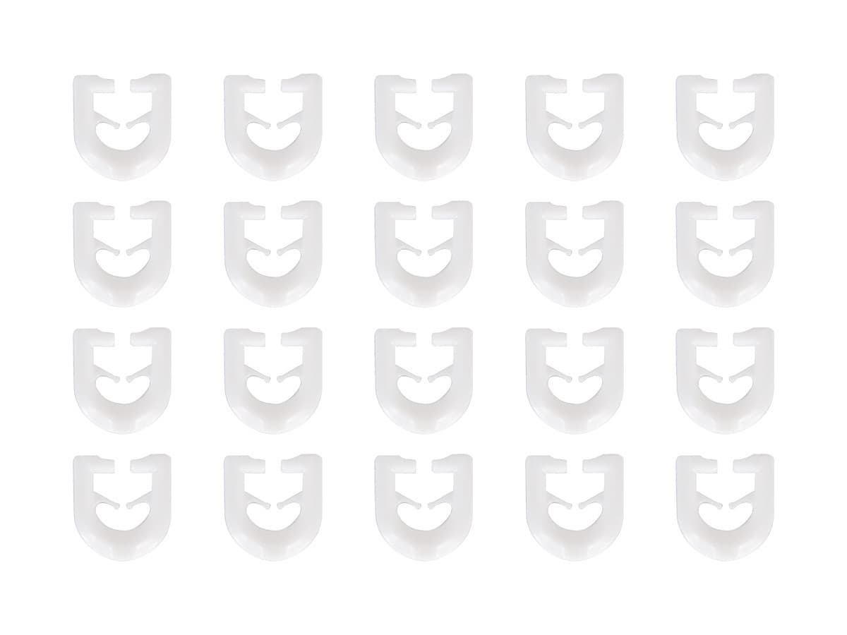 Obelink T glijder gordijnhaakjes (20 stuks) - white