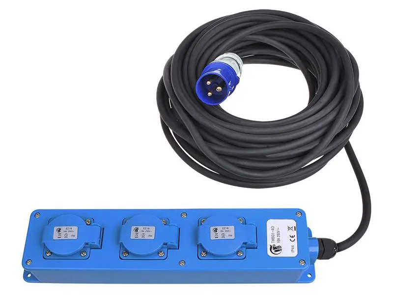 ProPlus lange 3-voudige CEE stekkerdoos - 5 meter