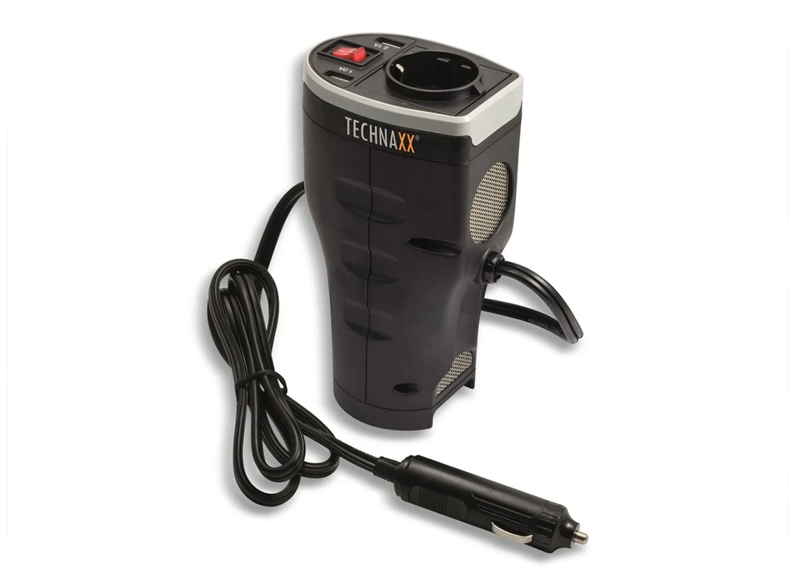 Technaxx TE13 12/230 omvormer met 2 USB-poorten