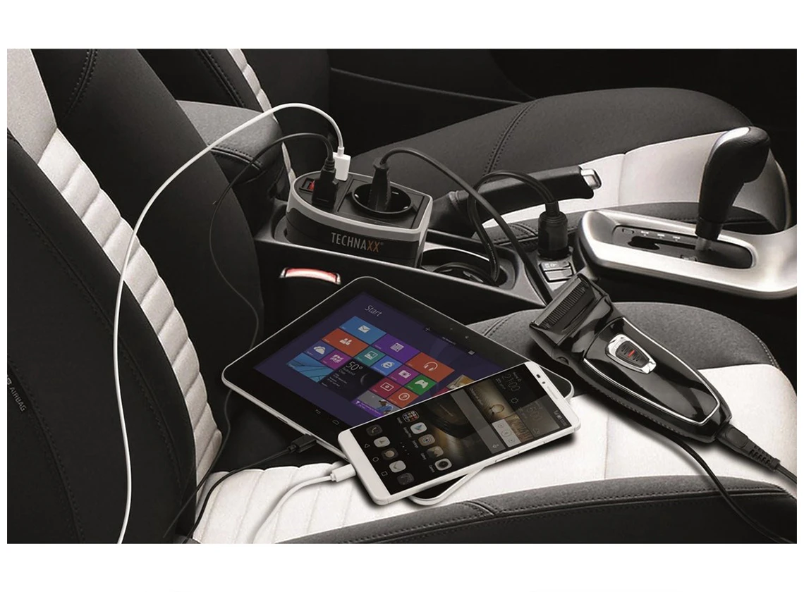 Technaxx TE13 12/230 omvormer met 2 USB-poorten