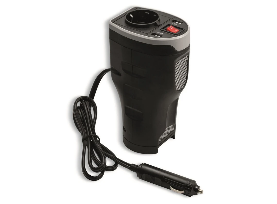 Technaxx TE13 12/230 omvormer met 2 USB-poorten