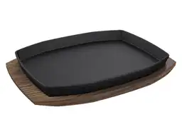 The Bastard Cast Iron Sizzling M/L kookplaat met onderzetter