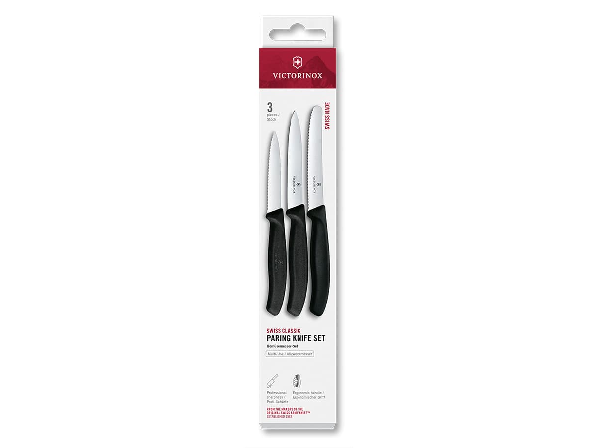 Victorinox Swiss Classic Black schilmesjes - 3-delig