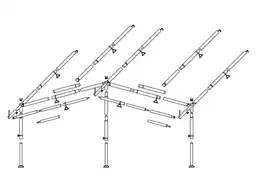 Obelink voortentframe staal 25 mm maat 11 - 20