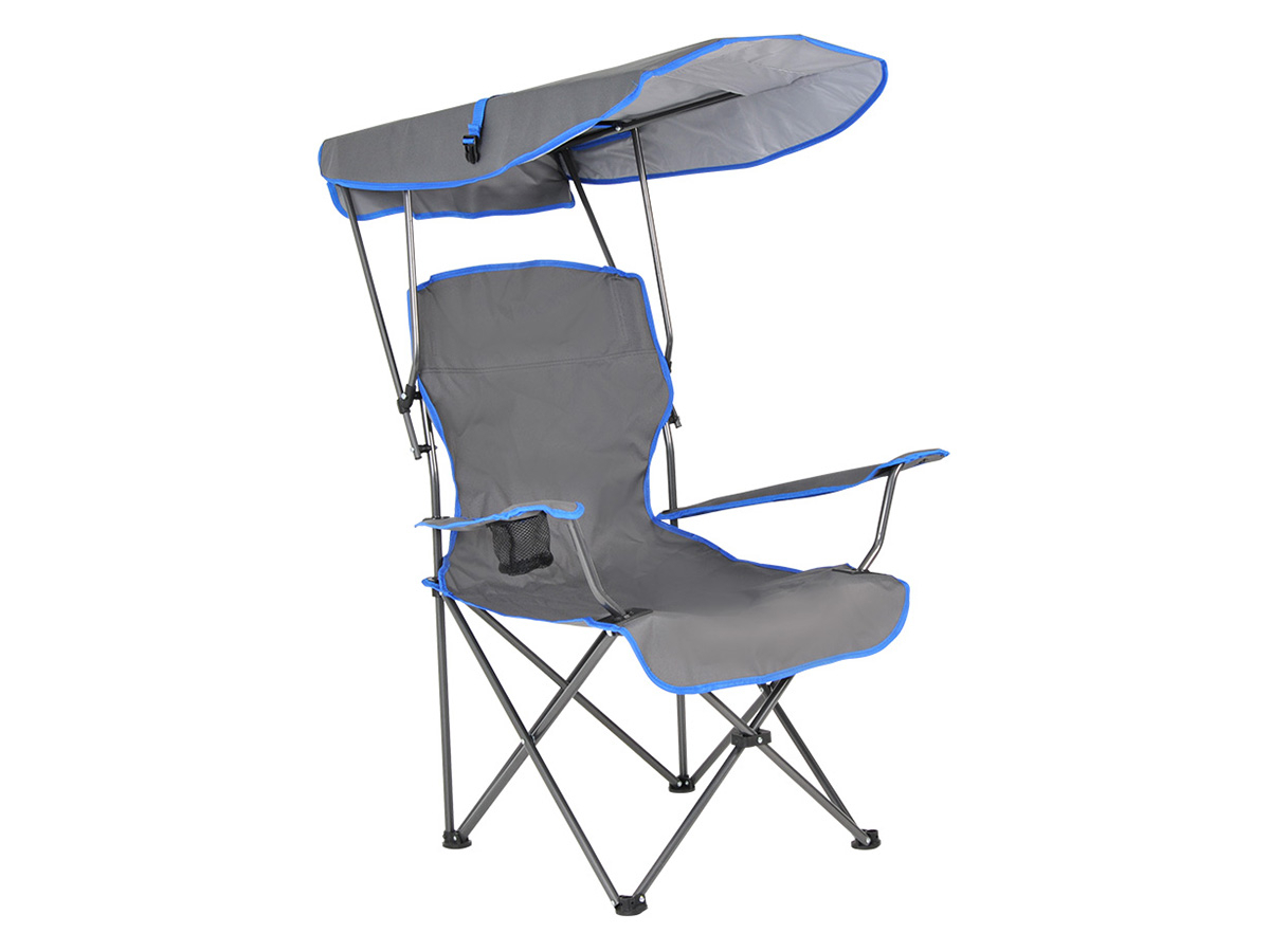 Obelink Canopy chair vouwstoel - Campingstoel - Inclusief zonnedak - Comfortabel - Polyester - Alumi