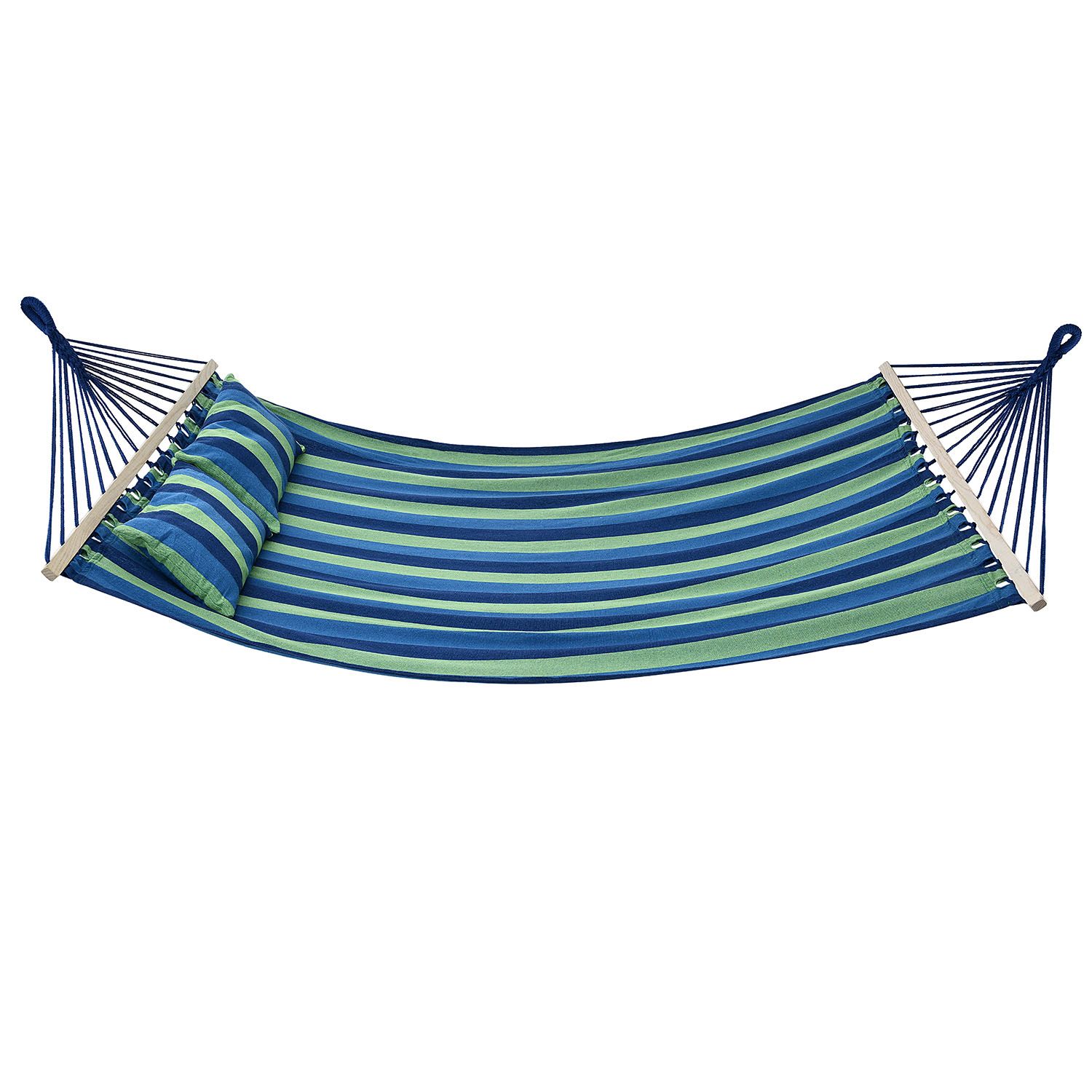 Duo hangmat groen/blauw 230x150 cm