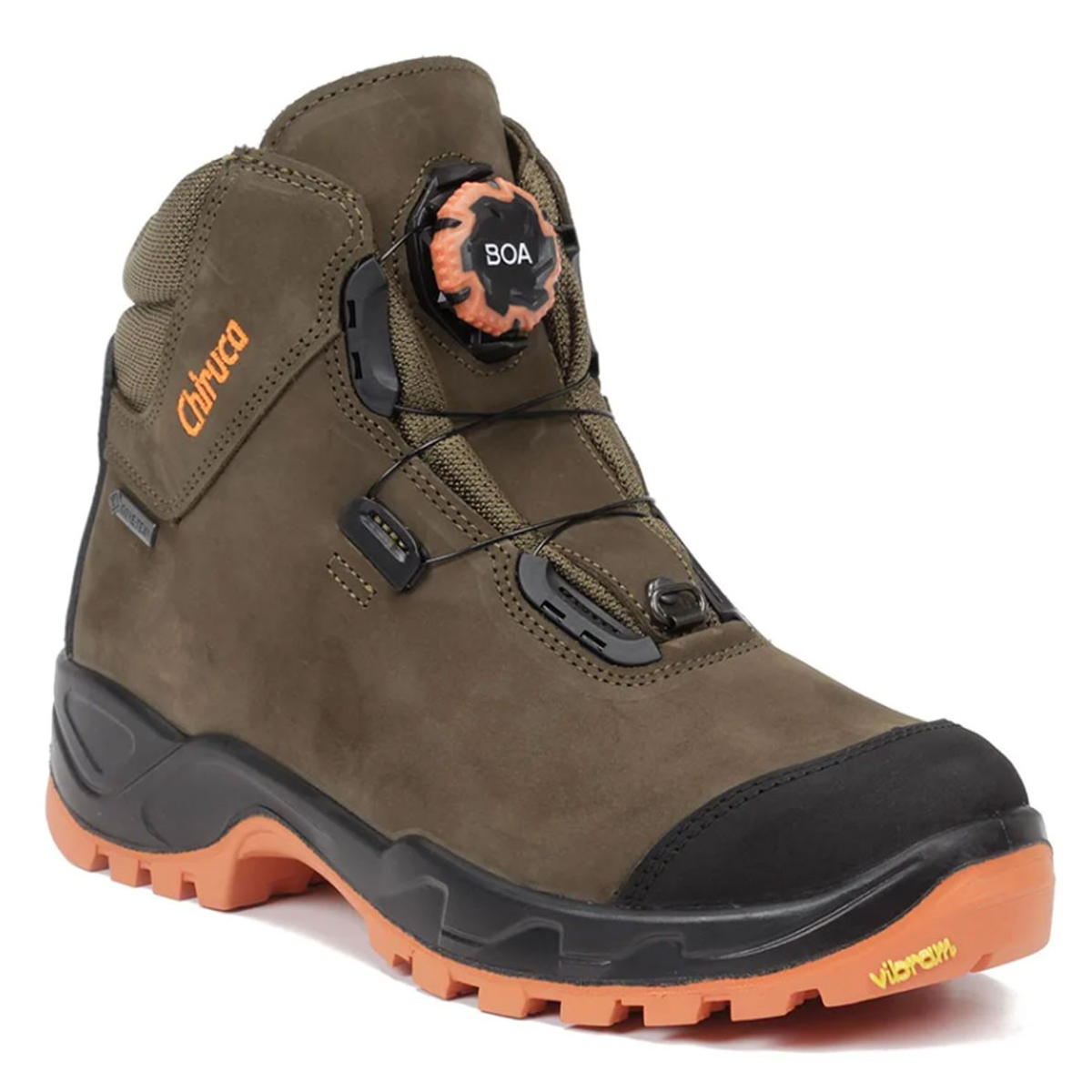 Chiruca wandelschoenen Cares Boa Hi-Vis - GoreTex - Vibram - Bruin
