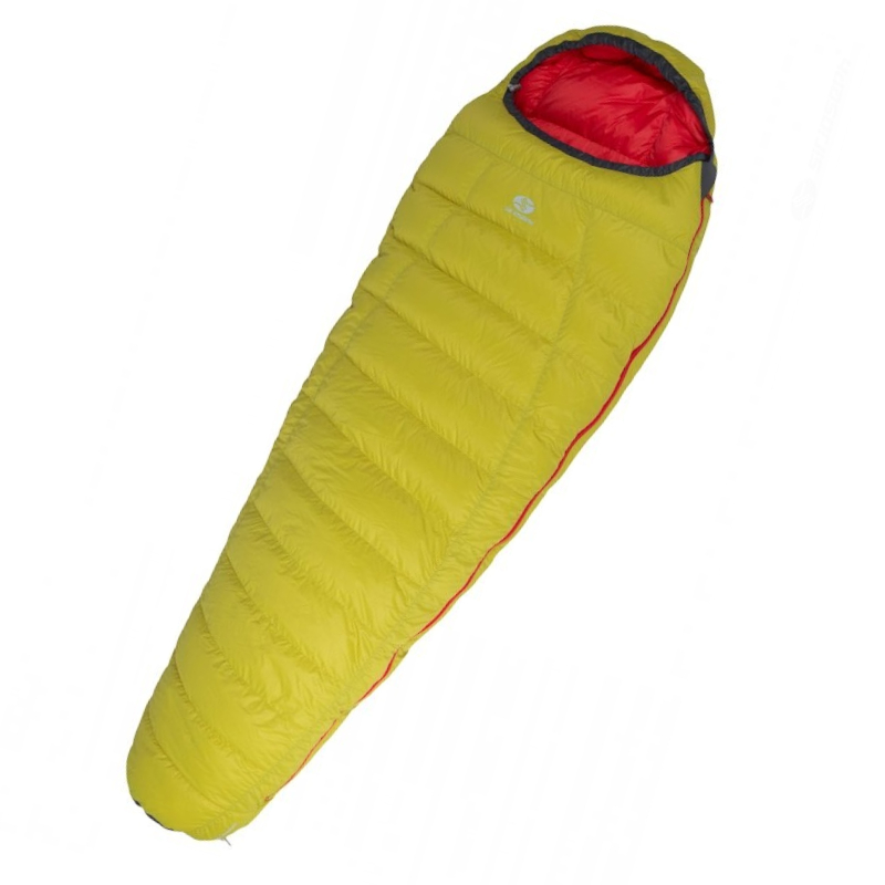 SirJoseph mummyslaapzak Trekking Rimo II 600 - links 200 cm - Geel