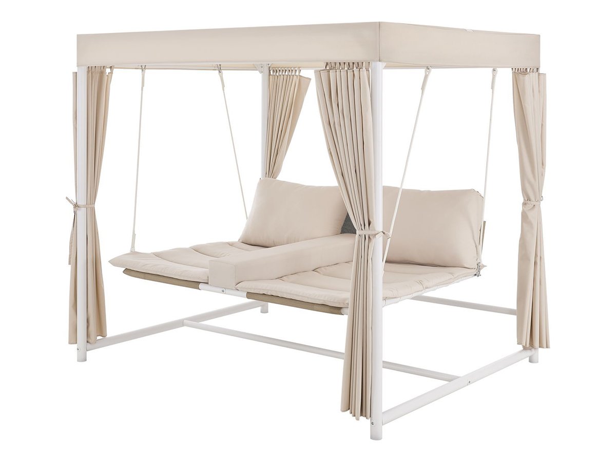 Schommelbank / Ligbank Kassandra - Beige / Wit