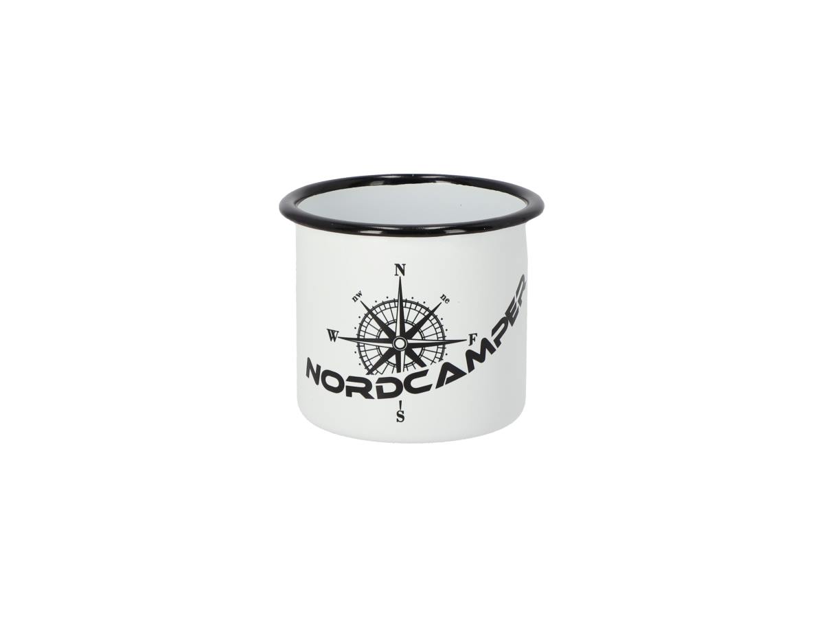 Nordcamper emaille beker met logo