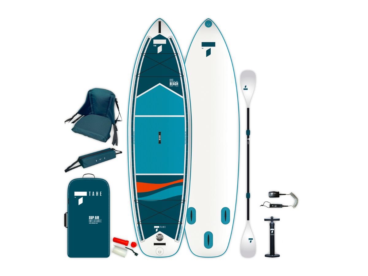 TAHE 10&apos;6 Beach SUP-YAK inflatable SUP + Kajak pakket