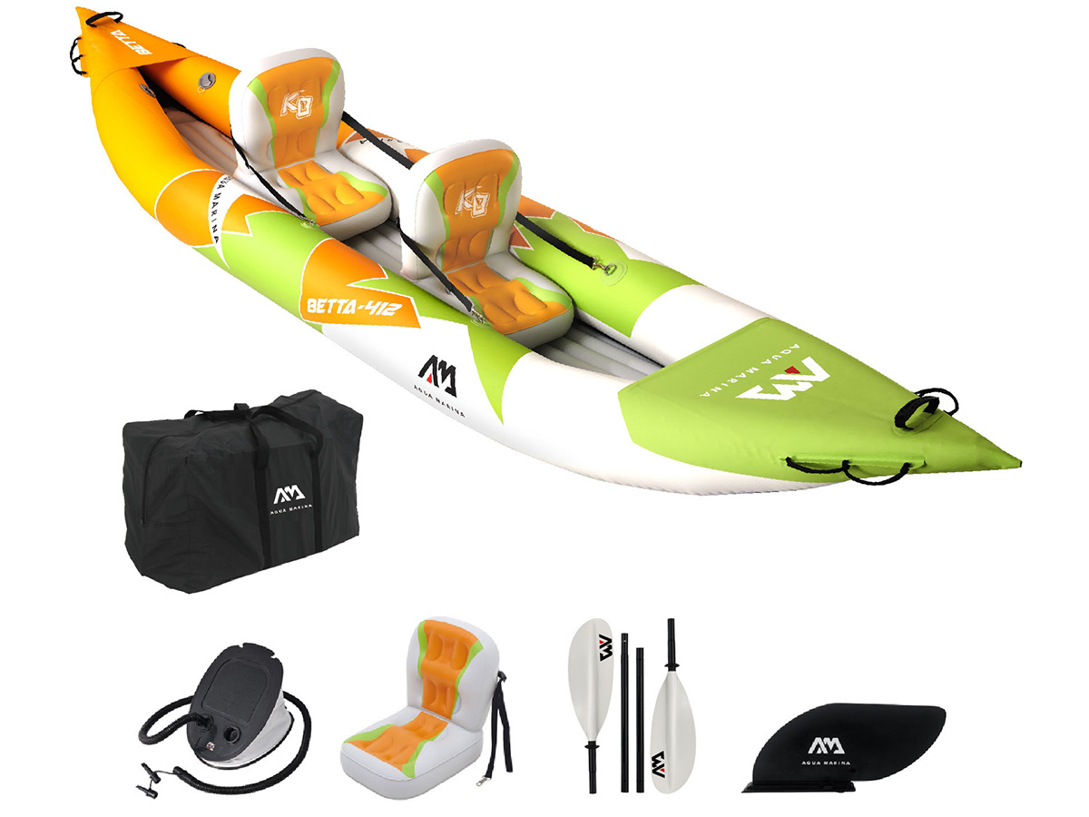 Aqua Marina SUP board - wit.groen,oranje