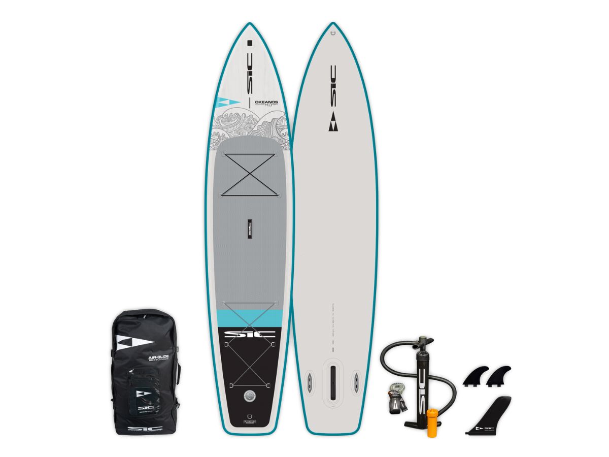 SIC Maui Okeanos Air Glide 11&apos; inflatable SUP pakket