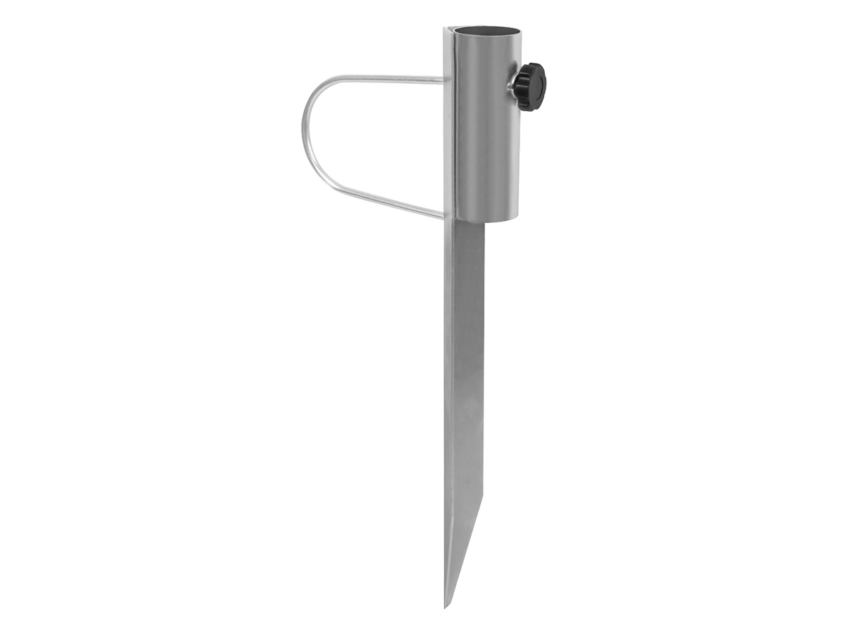 VONROC Grondanker – Parasolhouder - 45cm - universeel geschikt voor stokdiameter t/m 38mm - gegalvaniseerd staal - ook geschikt voor droogmolen