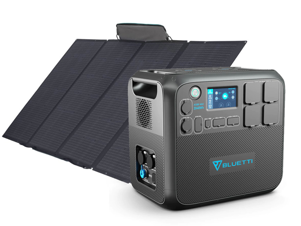 Bluetti AC200MAX met 400 Watt EcoFlow zonnepaneel