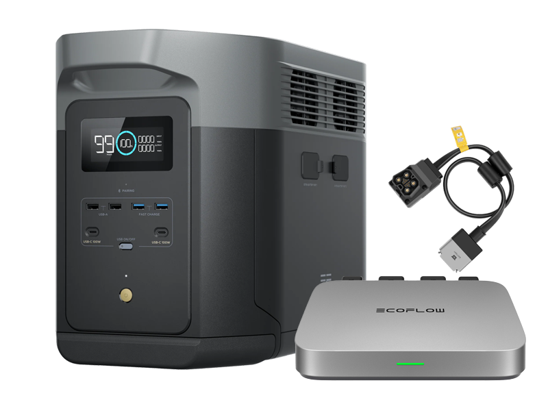 EcoFlow Delta 2 Max met EF PowerStream