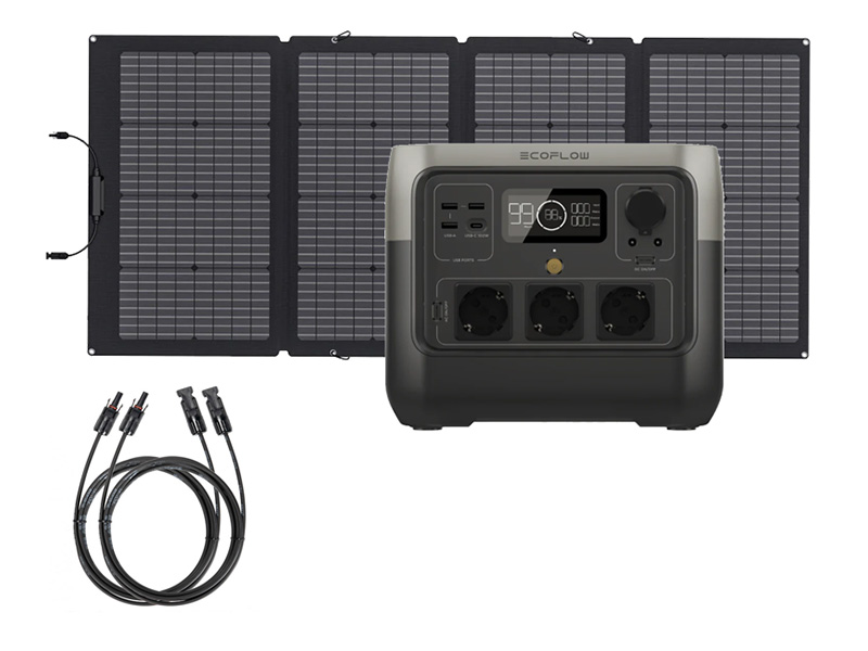EcoFlow River 2 Pro met 220 Watt zonnepaneel