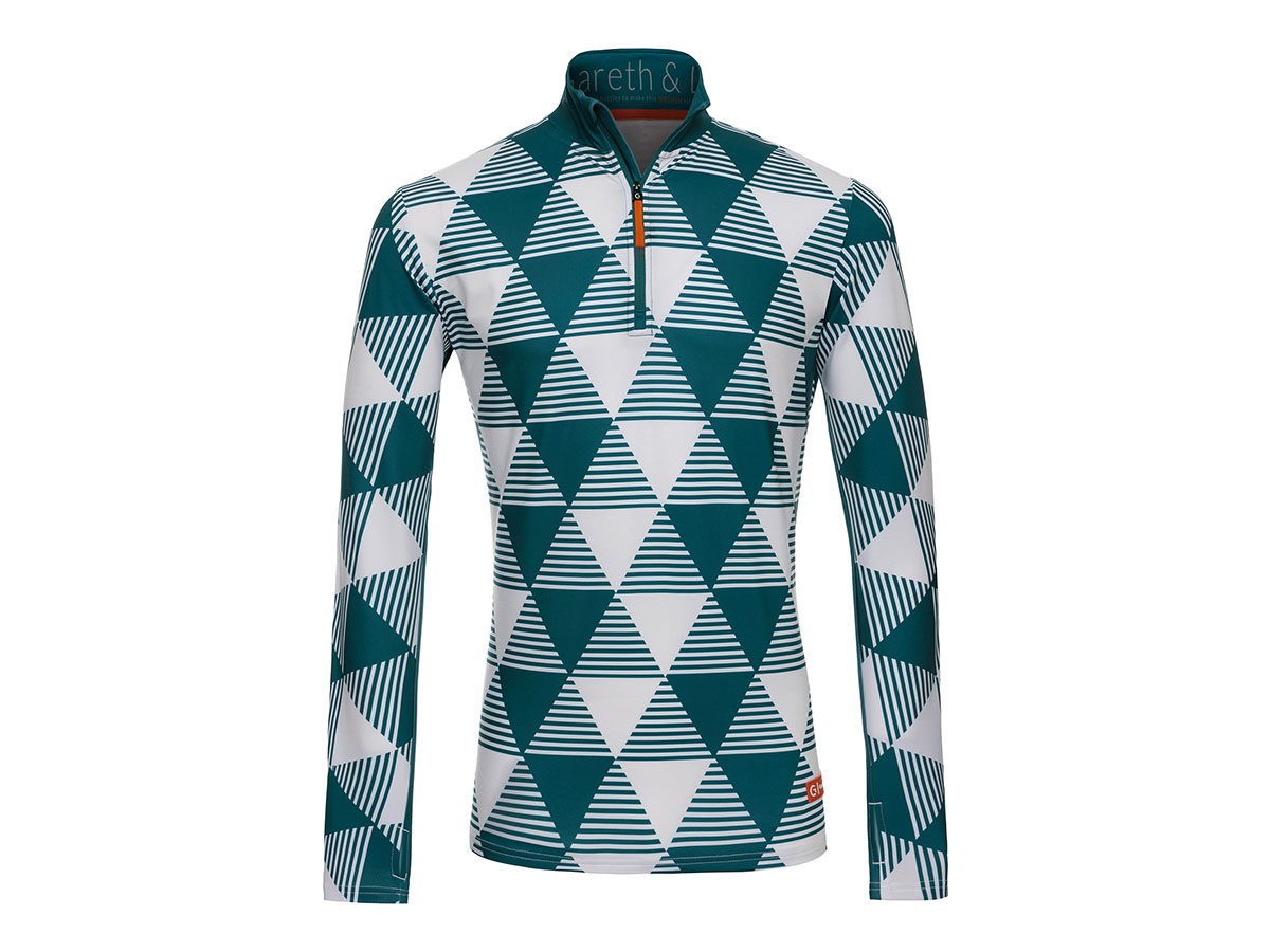 Gareth & Lucas Skipully The Twenty-Three - Heren XXL - 100% Gerecycled Polyester - Midlayer Sportshirt - Wintersport
