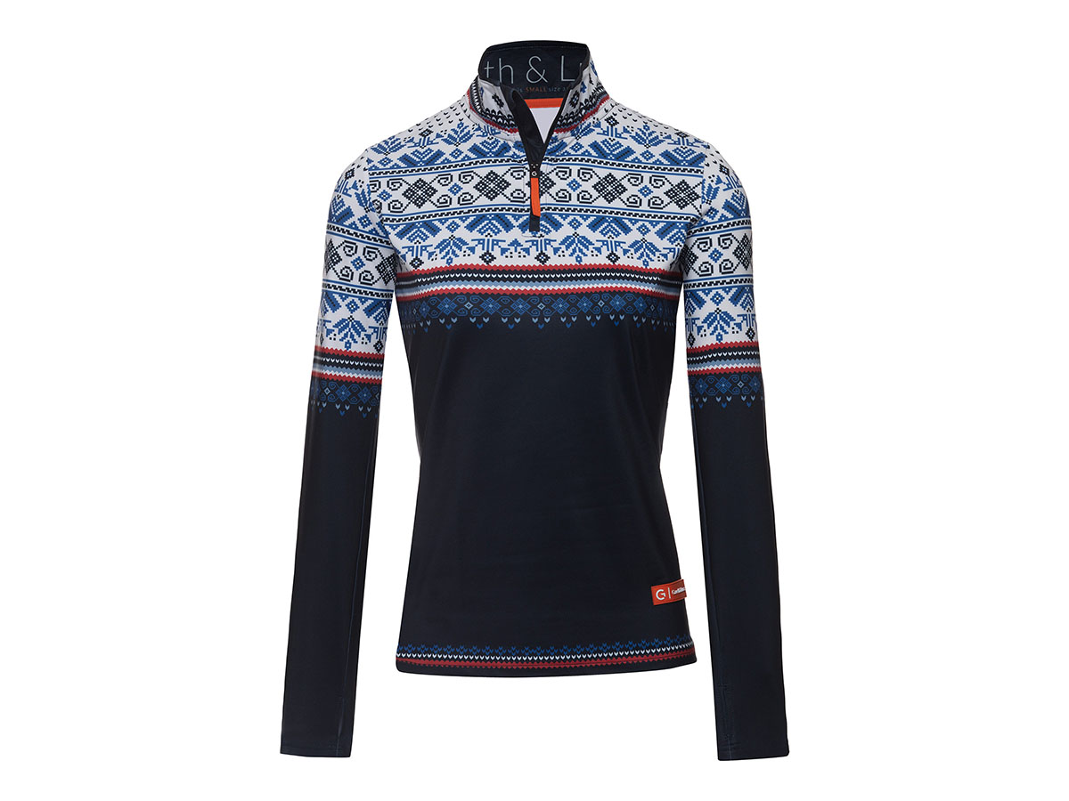 Gareth & Lucas Skipully The Twenty-Five - Dames XS - 100% Gerecycled Polyester - Midlayer Sportshirt - Wintersport