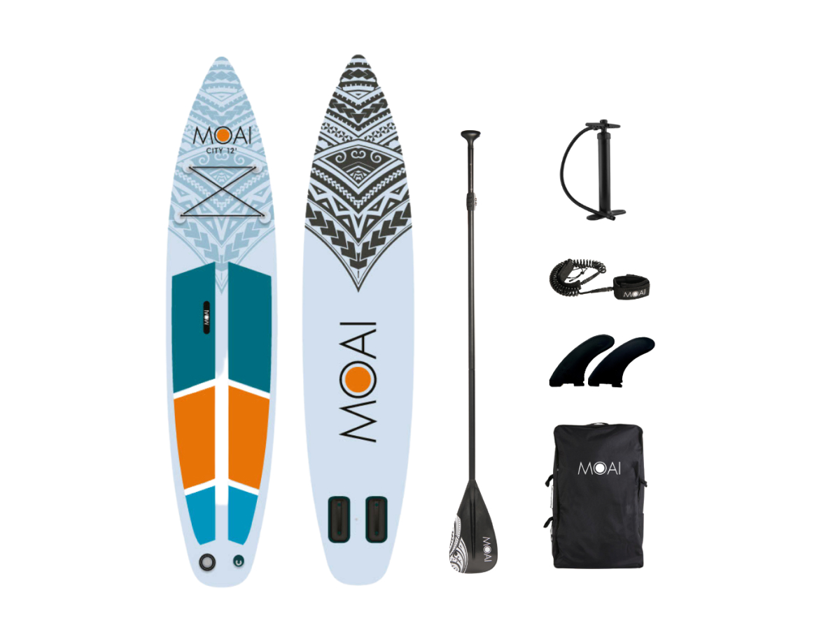 MOAI COMPACT SUP 12′ Opblaasbaar SUP Board Set