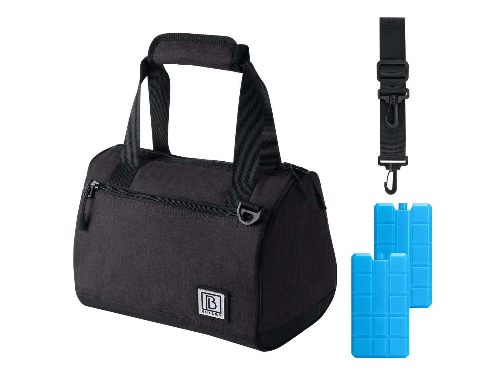 Brisby 4 Laags Geïsoleerde Koeltas - Lunchtas 10 Liter - Zwart